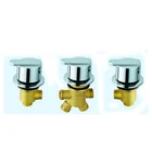 Popular Thermostatic Bath Shower Deck Mounted 2 Hole Bath Zn alloy knob Faucet Mixer