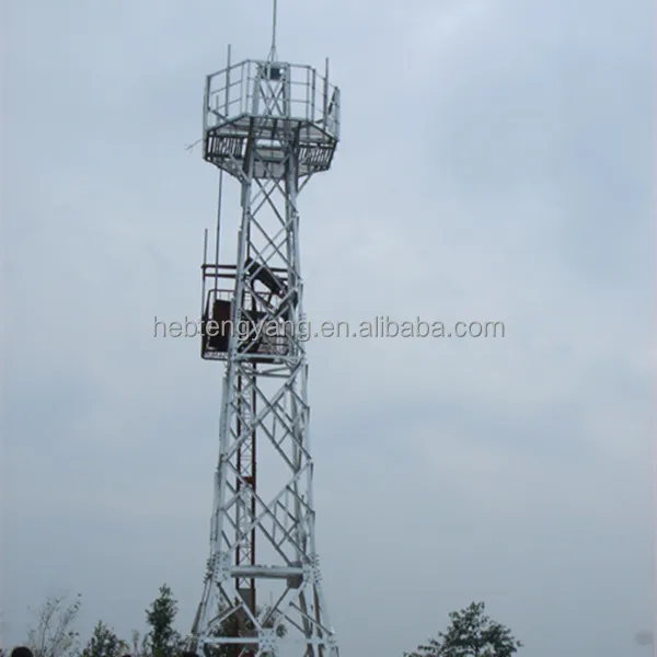 4 Patas de acero galvanizado Torre utilizado en telecomunicaciones