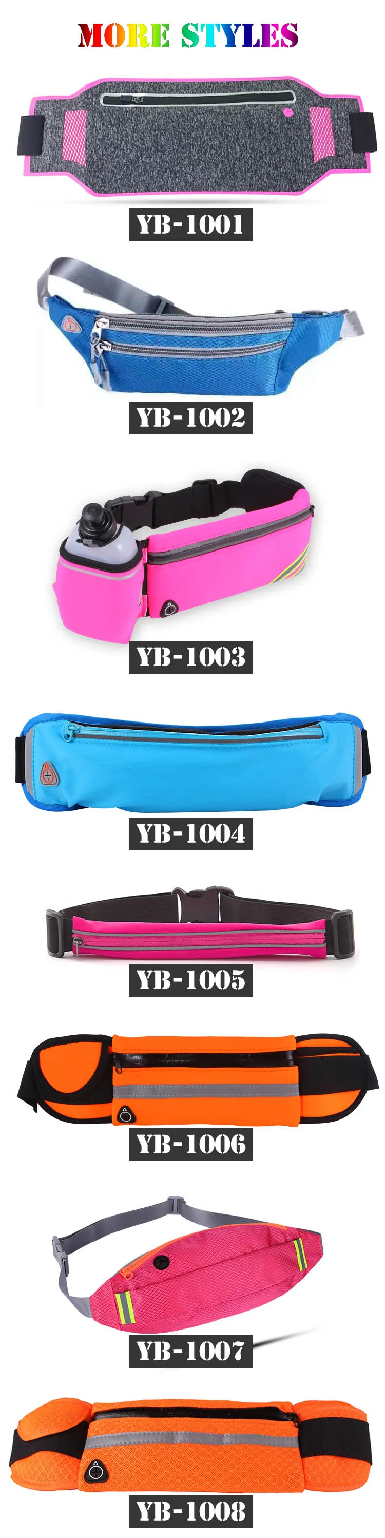 custom neoprene men cycling fishing running sport mobile small elastic waterproof waist belt bag more style
