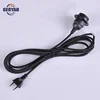 Coloured cloth covered electrical cable cord with plug, on off switch, E27 lamp socket