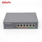 Ethernet Switch SDAPO PSE604EX V2.0 10/100Mbps 4port Power Fast Ethernet Poe Switch Network For Cctv Poe 48v Power