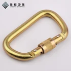 Heavy duty climbing gear Steel spring snap hook,carabiner hook for bags, Steel carabiner hook