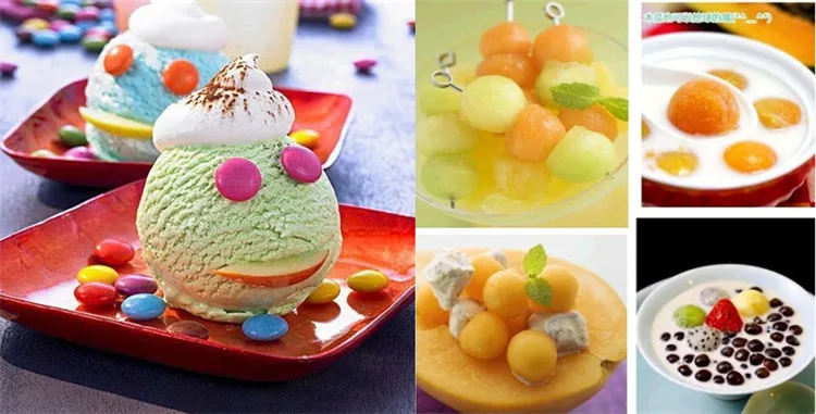 3 Pcs Stainless Steel Ice Cream Scoop Practical Ice Cream Stacks Tools Eco-Friendly Small Middle Large Spoons