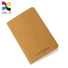 Softcvoer customized size kraft note book without printing for school