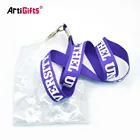 Id card name tag neck strap detachable branded lanyard with plastic card holder