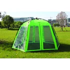 Professional made waterproof green transparent camping tent for 5+ Person