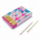 Candle match box and wooden match in custom