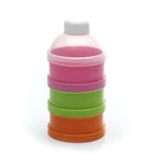 custom eco friendly baby plastic airtight milk powder bottle storage container