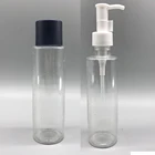 Cosmetic PET 5oz 150ml plastic empty makeup remover foam cleanser oil bottle with pump dispenser