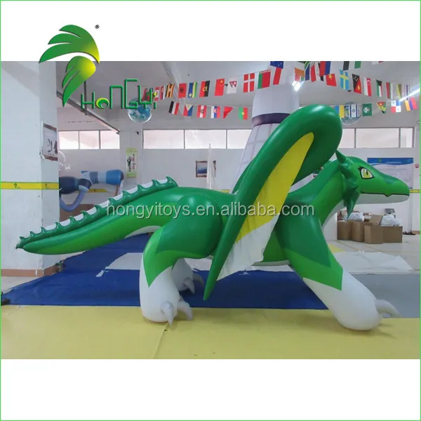 inflatable green dragon