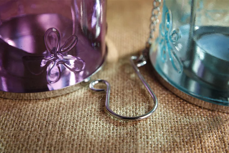 European zakka glass candle holder glass bottle home decoration printing wedding festival