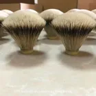Customers' Logo 23mm Fan Shape Silvertip Badger Hair Wet Shaving Brush Knot Shaving Brush Set