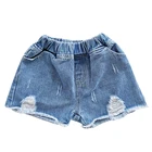 2956 Fashionable high quality kids clothes ripped jeans for children