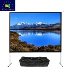XY fast fold projector screen 16:9/4:3 front projection screen for outdoor