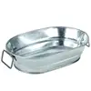 /product-detail/small-capacity-galvanized-metal-planters-flower-tubs-oval-shape-pot-with-handles-60866760812.html