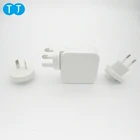 UK AU US EU Changeable Plug 5V5A Power 4 USB Ports Universal Travel Wall Charger With Smart IC