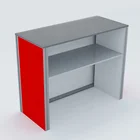 Aluminium frame PVC panel graphic promotion stand 1250mm trade show counter