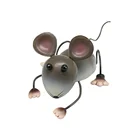 Handmade painted 3d metal animal fridge door magnet mouse