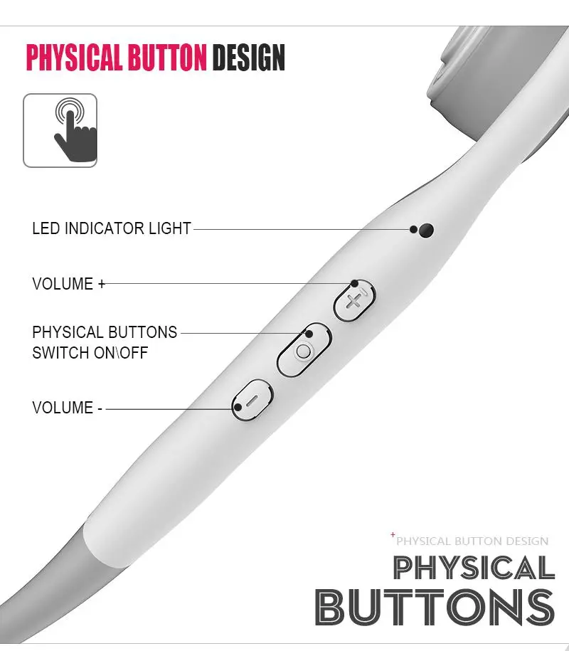 Bone conduction wireless bluetooth headphone with microphone for samsung xiaomi huawei iphone - ANKUX.COM
