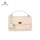 OEM elegant genuine leather ladies satchel hand bag