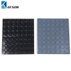 3M Sj5012 Protective Bumpon Black Silicon Rubber Dots/Top Hat Shape Silicon Rubber Gasket 3M Tape 12.7mm X 3.6mm