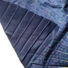 Colorful Bule Stripe 100% Polyester Fabric Dress