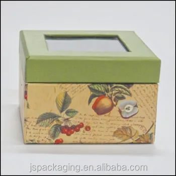 window paper box/paper box with acetate window/paper gift box