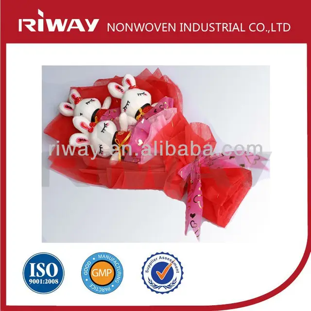 flower packing fabric nonwoven gift wrapping paper