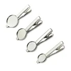 Beadsnice Make Your Own Clip Custom Brass Tie Bar Blank Wholesale ID23044