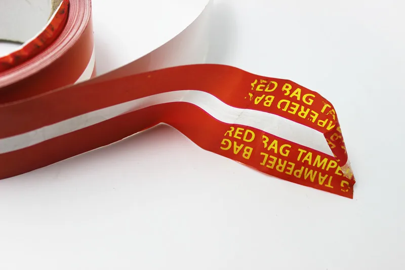 Anti-tampering security bag sealing tapes