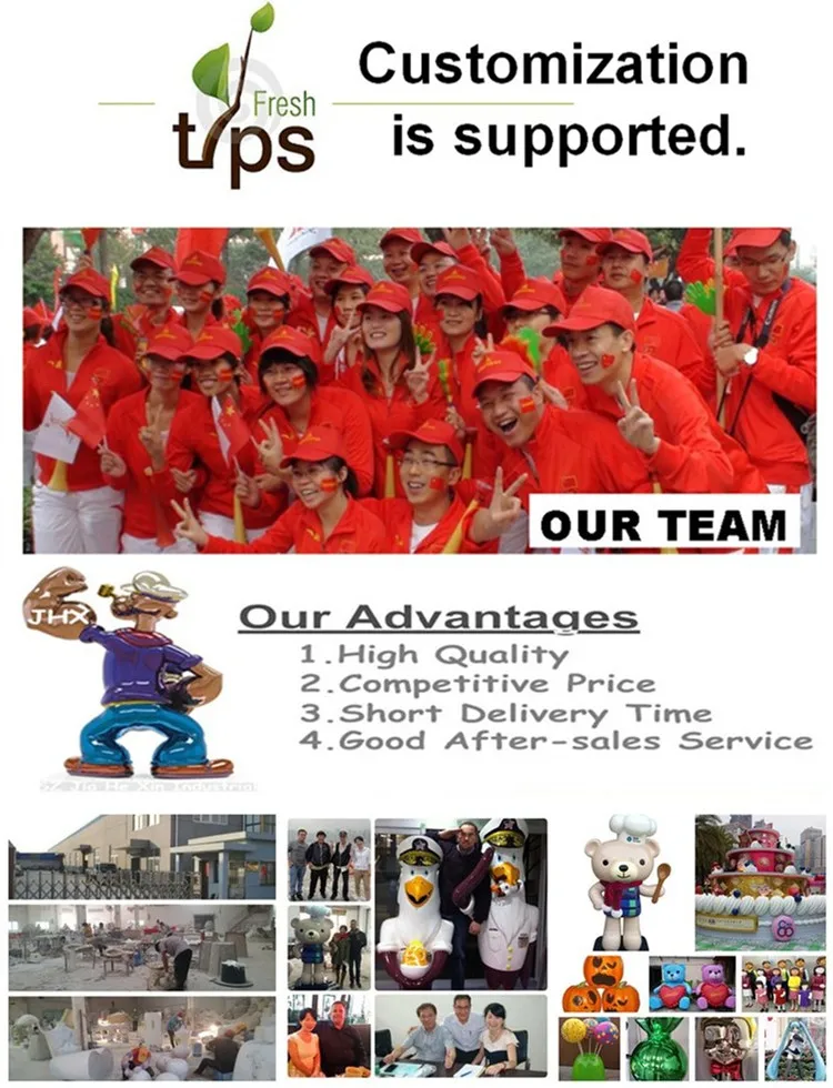RESIN-CRAFT-FIBERGLASS-SCULPTURE-ANIMAL-STATUE-SILICONE-JHX Industrial Co., Ltd. OEM ODM