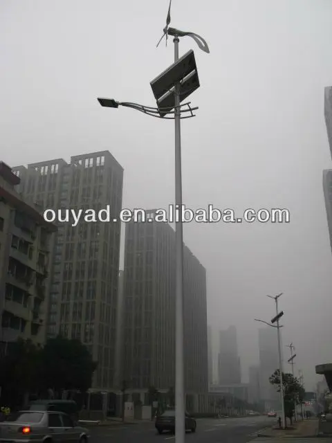 Angel200 wind turbine with solar panels for street lights in Hunan