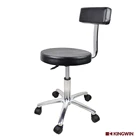 modern hair salon equipment Backrest Stool with chromed base barber chair