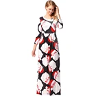 Hot Sale Christmas Clothing For Women Long Sleeve Print Dress
