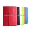 2013 Hot sells ultra slim smart magnetic Leather Case for New iPad 5 ,iPad Air ,for ipad air stand case,Crazy folding stands cas