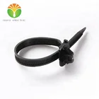 black nylon zip ties 82711-16830 OEM cable ties with wing
