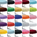 213cm Round or 54 by 108inch Rectangular Cheap Heavy Duty Round Plastic PEVA Tablecloth