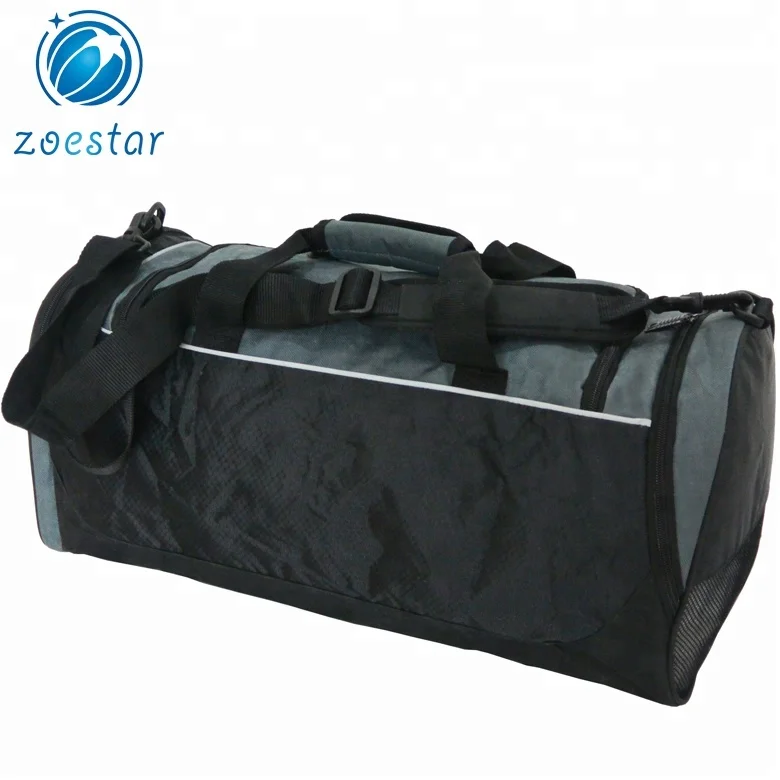 Portable One Large Compartment Polyester Travel Outdoor Duffel Tote Bag with Detachable Shoulder Strap