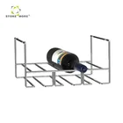 INNO-CREA Kitchen Wall Mounted Glass Hanging Metal Wine Rack