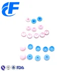 Custom white PP/POM plastic snap button resin button fastener for Garment bag children clothes