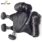 Meya private label Virgin hair extensions double drawn virgin fumi hair weave