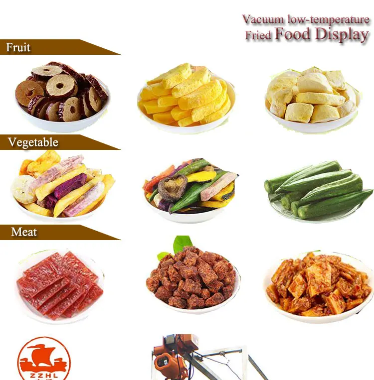 10 Kg Per Batch Small Fried Mushroom Fruit and Vegetable Apple Chips Vacuum Frying Machines Snacks Vacuum Fryer supplier