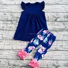 yiying Hot sale baby clothes 2pieces ruffle leggings baby outfits wholesale baby girl pearl dresses