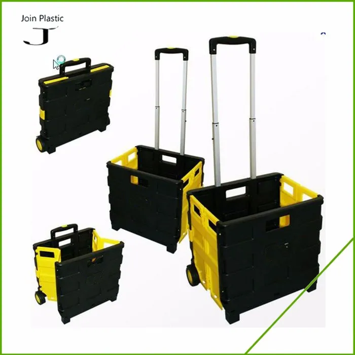 yellow plastic shopping foldable cart.jpg