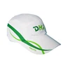 Custom green stripe on white golf cap