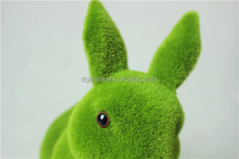 decorative 30cm height artificial green grass moss bunny easter