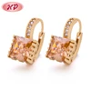 2017 New Bangkok Baby 18K Gold Color Diamond Hoop Earrings