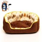 Canada style round pet bed two pieces beds for dogs cats pet house
