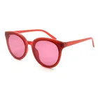 Custom italy branded designer gafas de sol ladies women men flat red lens sunglasses glasses 2018