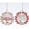 2019 Christmas Wooden crafts color laser hollow - out hanging, deer birds merry Christmas decorations, gift pendant